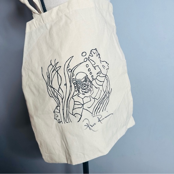 SIGNED Tote Bag of Creature from the Black Lagoon 1954 Sci Fi Horror Film Movie - Picture 7 of 10